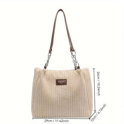 Susan™ | Chic Cord Tote Bag