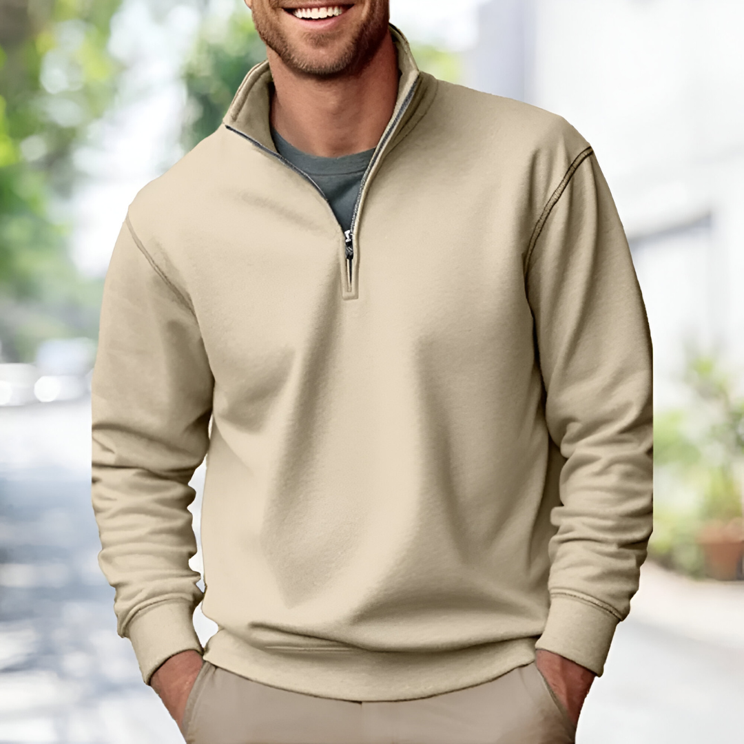 Leopoldo™ | Sweater with zipper in luxury model