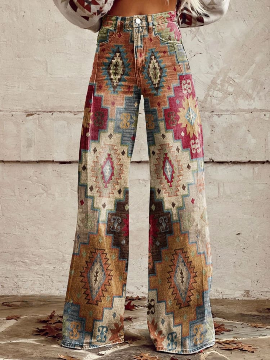 Lily™ | Chic Boho Wide-Leg Trousers