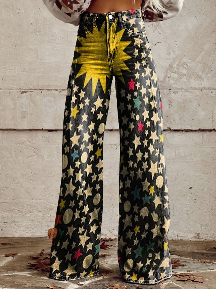 Calli™ | Star Print Baggy Pants