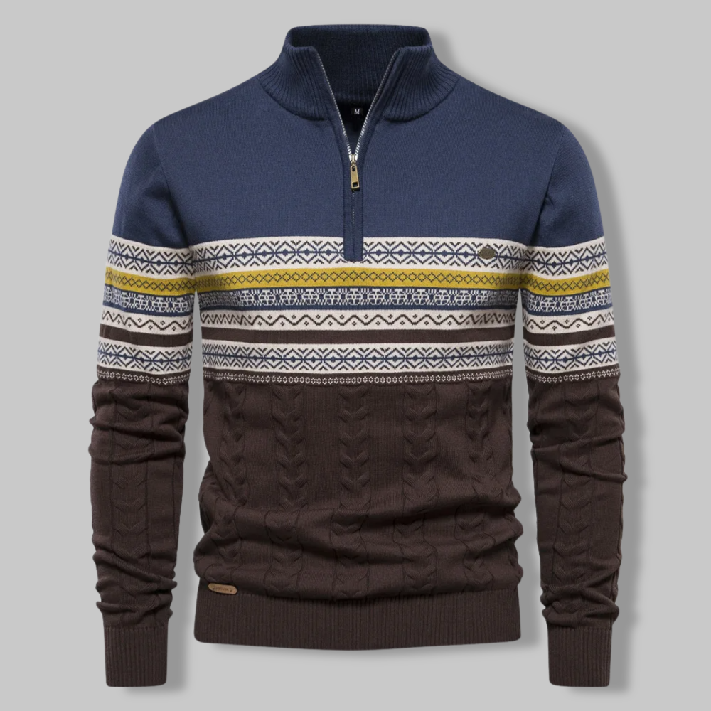 Graham™ | Classic Alpine Quarter Zip Sweater