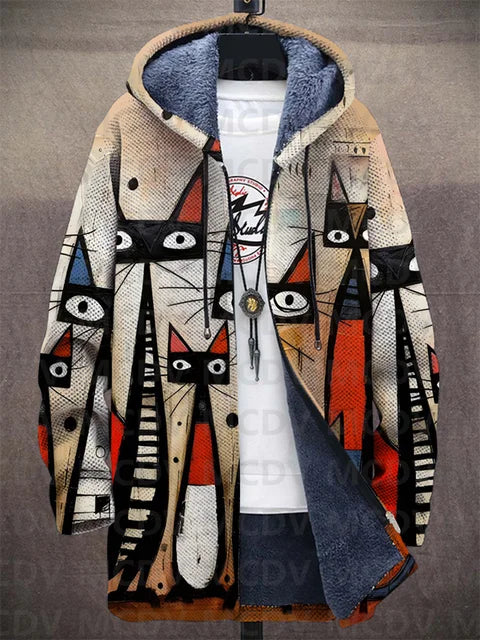 Roca - Art-Inspired Hooded Coat