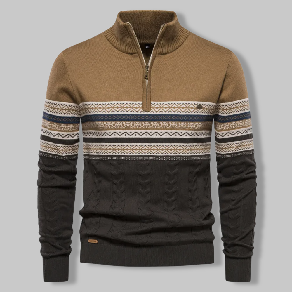 Graham™ | Classic Alpine Quarter Zip Sweater