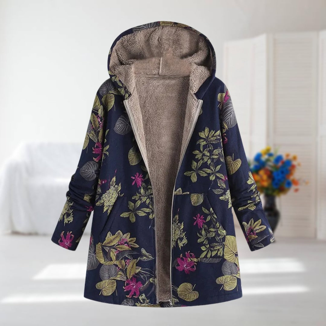 Diana™ | Floral Print Winter Coat