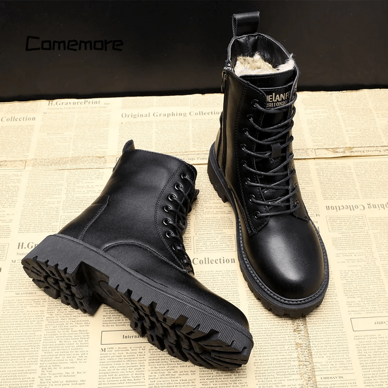 Christal - Lace-Up Winter Boots with Cozy Lining