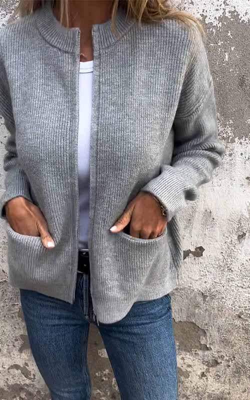 Marcia™ - Cozy Zip Cardigan