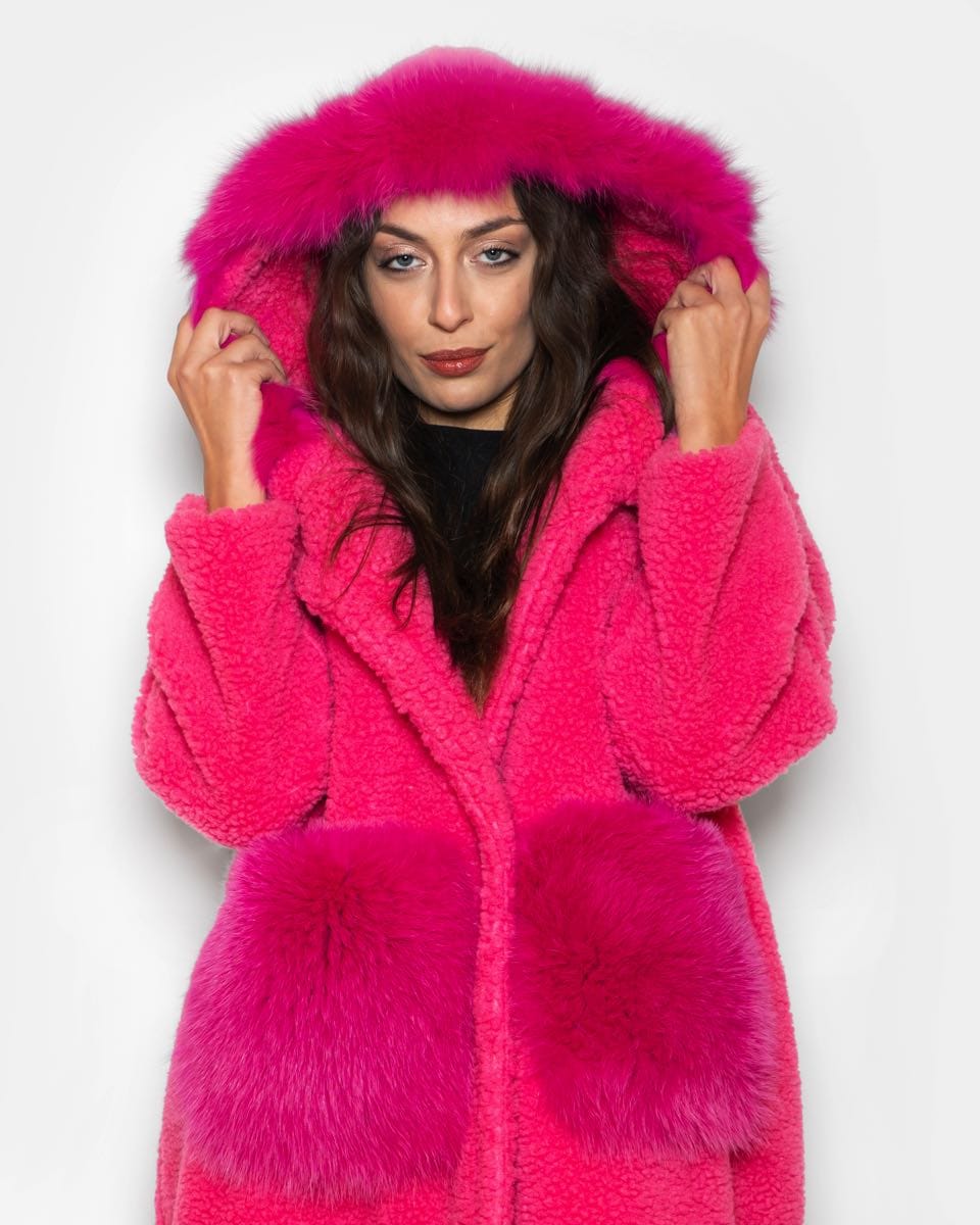 Avery™  | Luxe Faux Fur Hooded Coat